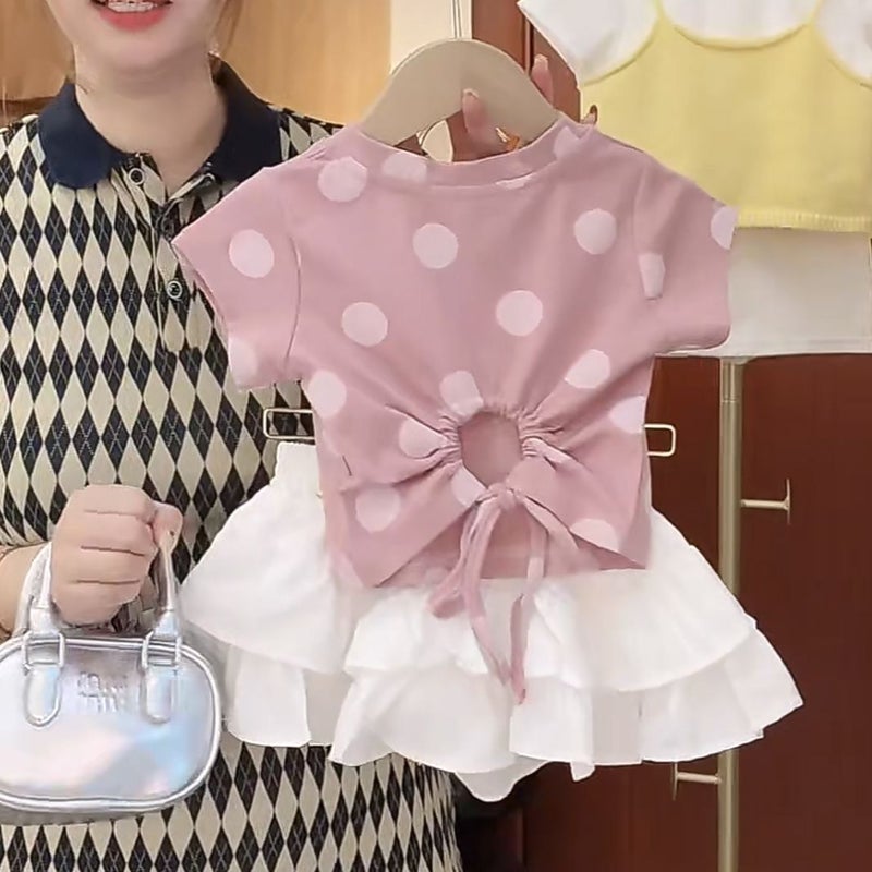 Girls' Summer Clothing Korean Style Outerwear Trendy Children'S White Cake Skirt - Image 5