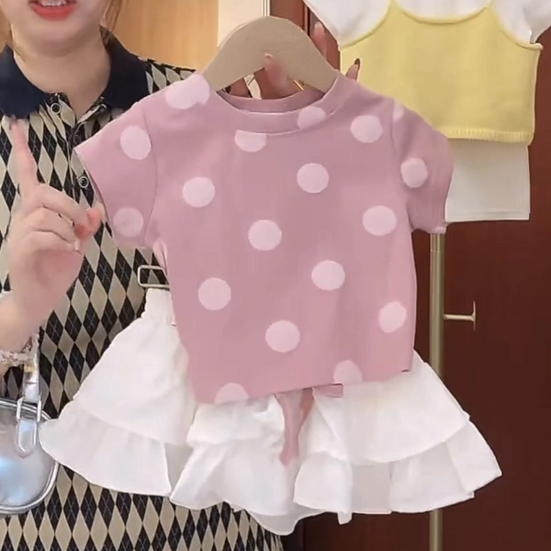 Girls' Summer Clothing Korean Style Outerwear Trendy Children'S White Cake Skirt - Image 3
