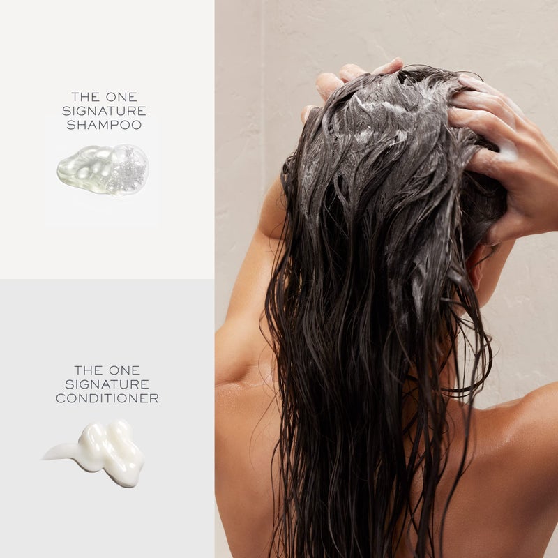 Kristin Ess Signature Shampoo and Conditioner Set with Pumps | Daily Sulfate Free, Color Safe, Hydrating, Moisturizes, Adds Softness & Shine - Pear Fragrance, 33.8 fl oz each 2-pack - Image 5
