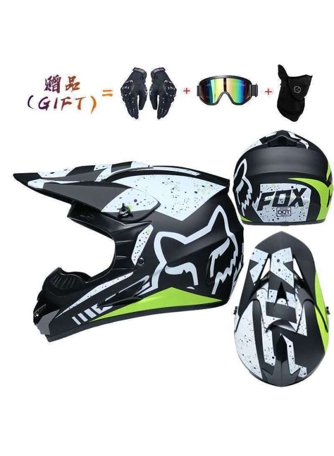Matte Black 26 Motorcycle Motocross Stylish Helmet For Men, Teenagers, Karting, Children's Balance Bikes, Mountain Running, Downhill Full Face Helmet