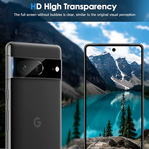 LYWHL [2+2 Pack] for Google Pixel 7 Privacy Screen Protector with Camera Lens Protector, Tempered Glass Anti-Spy Anti-Scratch 9H Hardness Film for Pixel 7 6.3” [Don’t Support Fingerprint Unlock] - Image 5