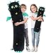 Mewaii Long Cat Plush 5 Sizes 120 Extra Filling Giant Plushness Kids Body Pillow Kawaii Cute Big Eyes Stuffed Animal Plushie Big Long Body Pillow Cat Plush Gift for Girls 20 - Image 3