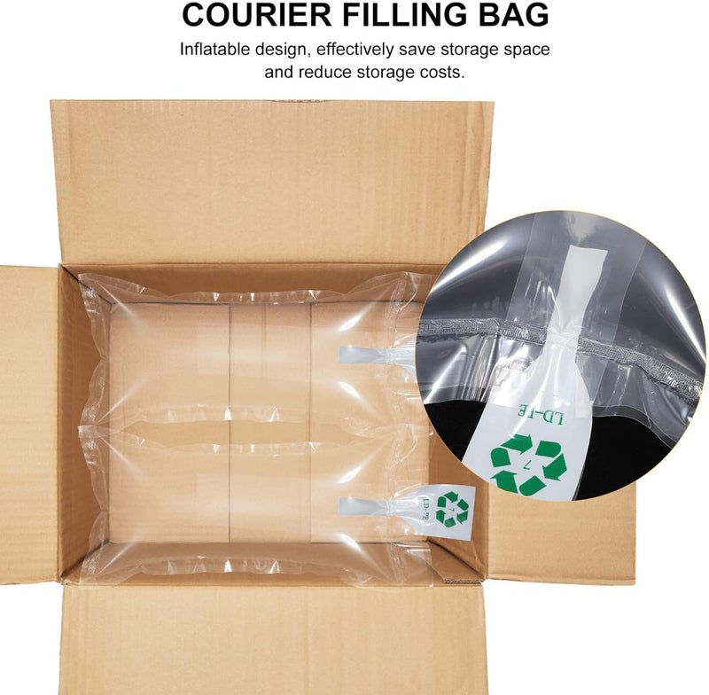 Khazna Air Cushion Bags, 100PCS Inflatable Air Pillows Air Bubble Bags Shockproof Air Cushion Film Blocking Wrap Bag for Mailing Shipping Packaging 10x20 CM - Image 4