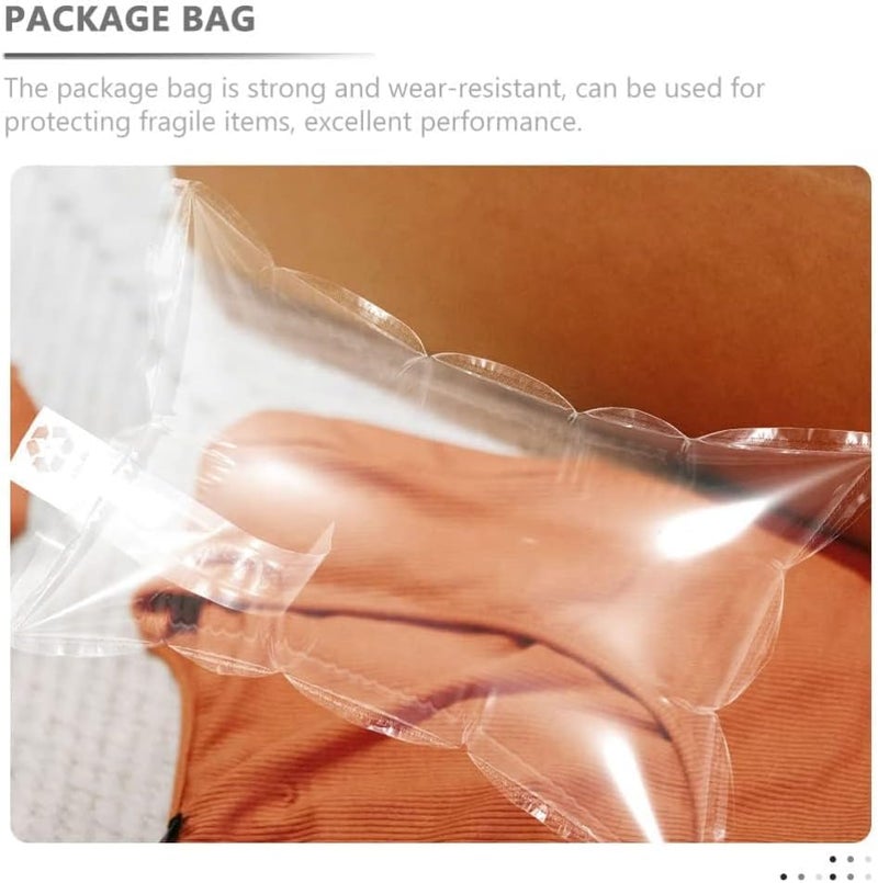 Khazna Air Cushion Bags, 100PCS Inflatable Air Pillows Air Bubble Bags Shockproof Air Cushion Film Blocking Wrap Bag for Mailing Shipping Packaging 10x20 CM - Image 5