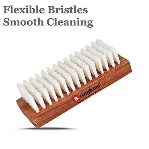 Bringhom Wood Pack Of 2 Wooden Cloth Brush With Smooth Straight Bristles For Washing, Dusting, Cleaning Multipurpose Use In Home Kitchen - Image 2