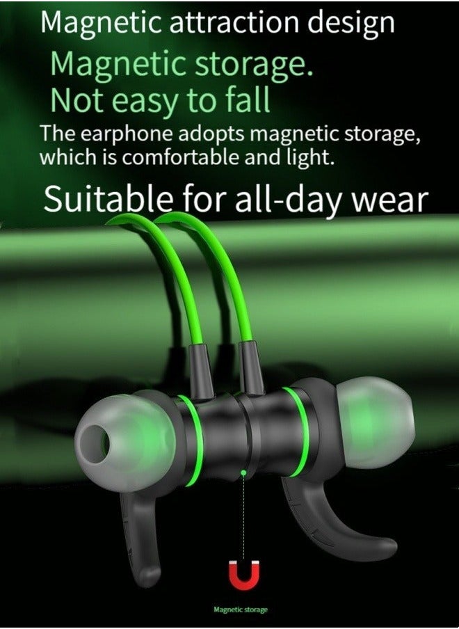 Generic - gaming gaming headset in-ear wired Type-c interface elbow high sound quality callable headset (green) - Image 1