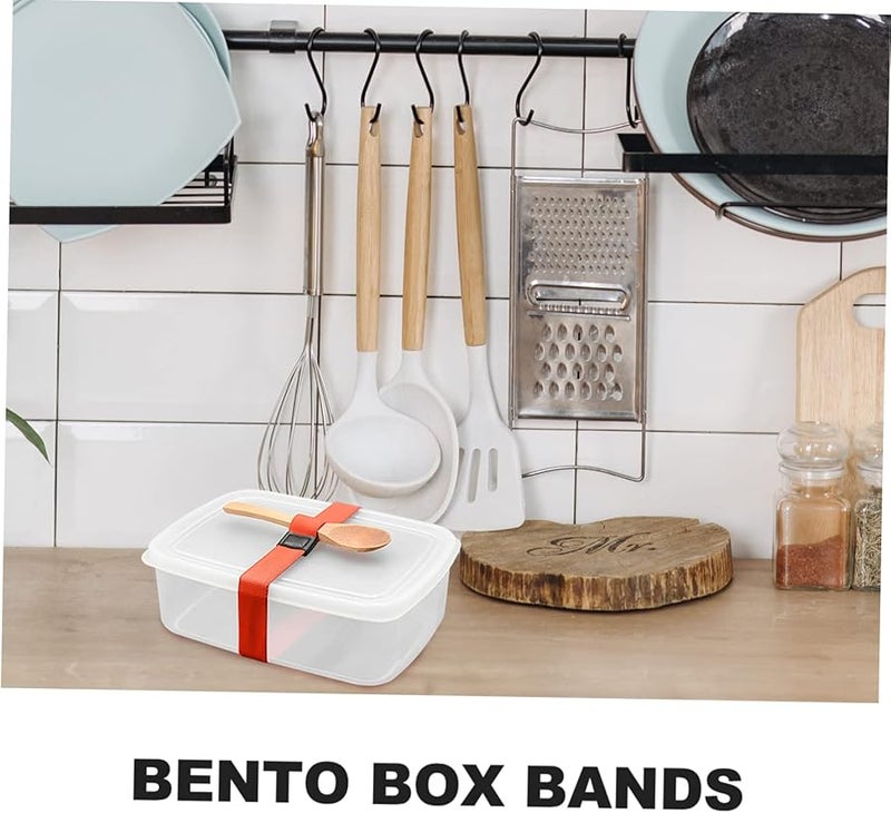 Didiseaon 12 Pack Colorful Elastic Lunch Box Straps Reusable Fixing Bands for Easy Storage and Transport - Image 4