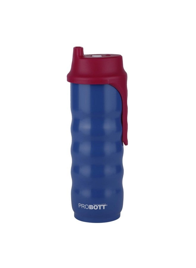 PROBOTT PROBOTT Spring Stainless Steel Water Bottle, Vacuum Insulated Flask Bottles, 500 ml, Blue | Hot and Cold | Easy to Carry | Leak Proof | Proteins | Sports | Office | Gym | Travel  - Image 1