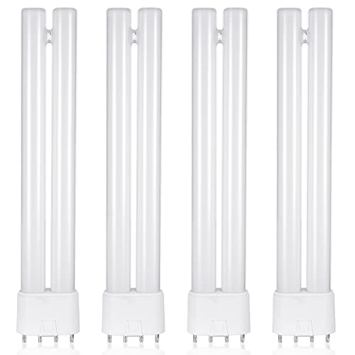 Kittmip Bug Zapper Replacement Bulb 18W H Shaped Twin Tube Bulb Indoor Outdoor Bug Zapper Light Bulbs with 4 Pin Base (4) - Image 1