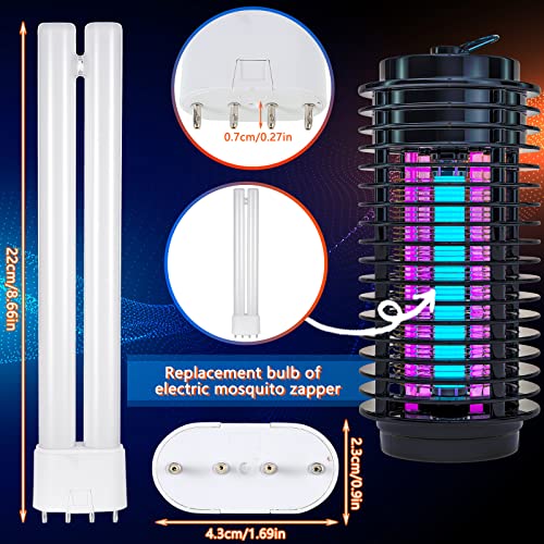 Kittmip Bug Zapper Replacement Bulb 18W H Shaped Twin Tube Bulb Indoor Outdoor Bug Zapper Light Bulbs with 4 Pin Base (4) - Image 2