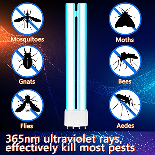 Kittmip Bug Zapper Replacement Bulb 18W H Shaped Twin Tube Bulb Indoor Outdoor Bug Zapper Light Bulbs with 4 Pin Base (4) - Image 3