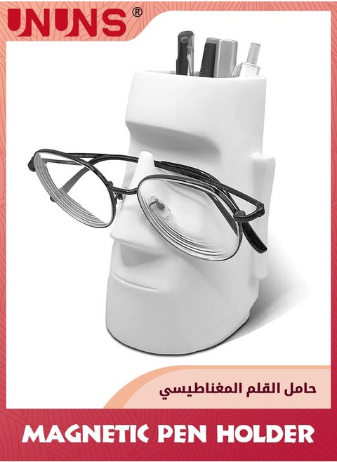 حامل أقلام للمكتب، حامل أقلام مع حامل نظارات، حامل فرشاة المكياج، ملحقات المكتب، ديكور المكتب، منظم منزلي مدرسي