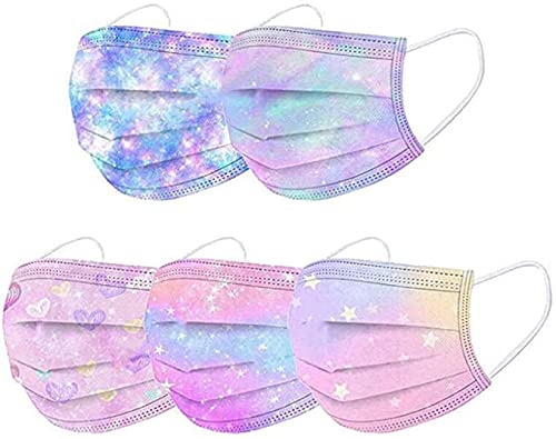 YUGYUJ 50Pcs Kids Face Mask Childrens 3 Ply NonWoven Protective Breathable Kids Face Mask for Boys Girls Outdoor School 50Pcs Kids Mask B