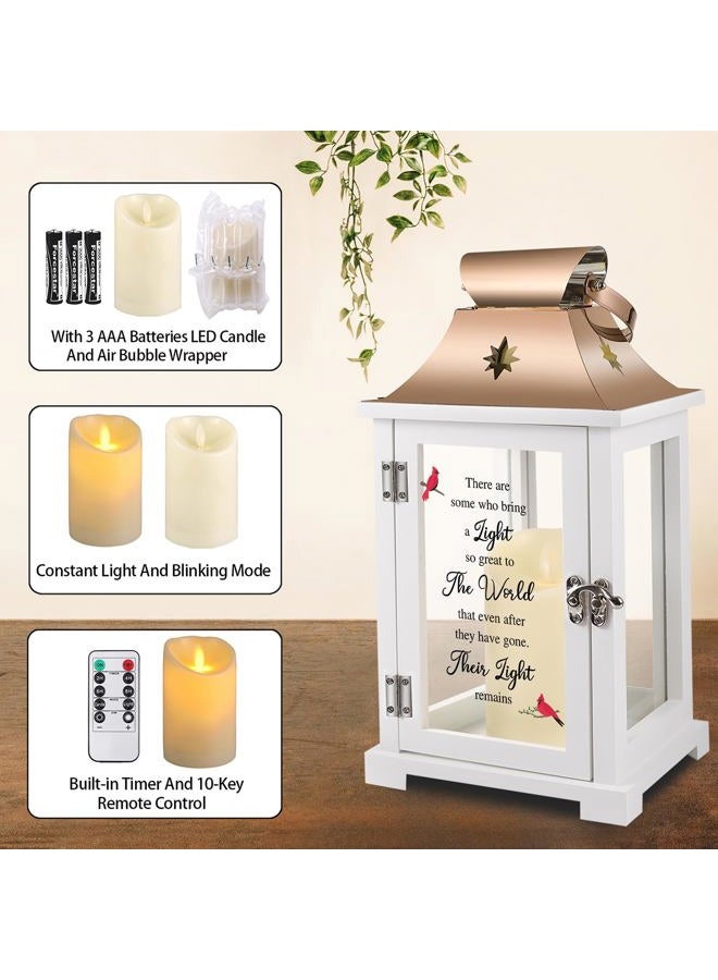 liantudy Memorial Lantern, Sympathy Gifts for Loss of Mom/Dad/Loved One, Bereavement Gifts, in Memory of Loved One Lantern,Celebration of Life, Memorial Gifts, Funeral Lantern,There are Some who Bring a Light - Image 3