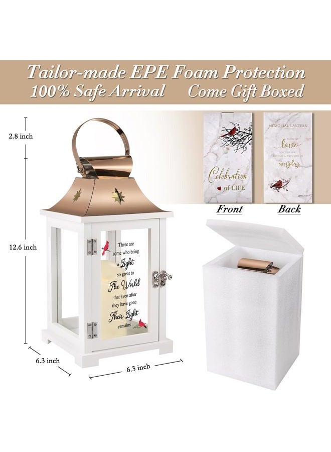 liantudy Memorial Lantern, Sympathy Gifts for Loss of Mom/Dad/Loved One, Bereavement Gifts, in Memory of Loved One Lantern,Celebration of Life, Memorial Gifts, Funeral Lantern,There are Some who Bring a Light - Image 4