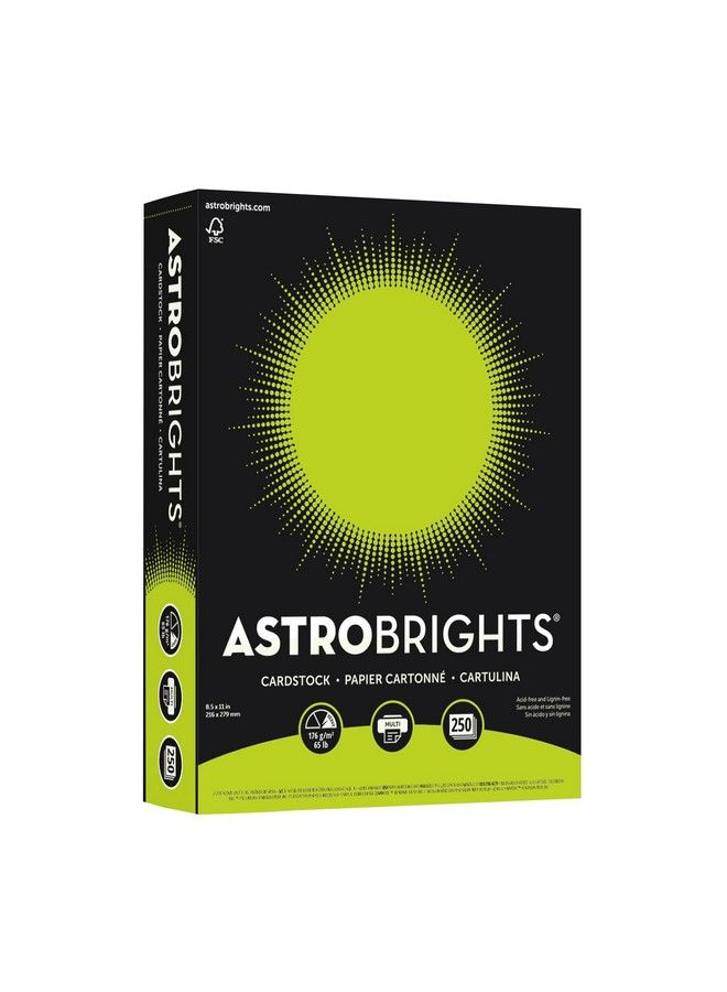 Neenah Astrobrights Color Card Stock 8 1 2" X 11" Fsc Certified 65 Lb Terra Green™ Pack Of 250 Sheets - Image 2