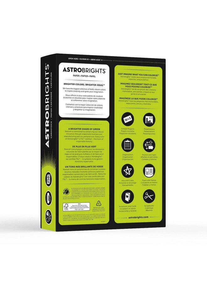 Neenah Astrobrights Color Card Stock 8 1 2" X 11" Fsc Certified 65 Lb Terra Green™ Pack Of 250 Sheets - Image 4