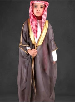 Generic Luxury Royal Bisht Mishlah (90cm) Luxury Royal Bisht Mishlah in black, luxurious gold embroidery, different sizes for newborns, children, boys, youth, suitable as a gift, gifts for children and boys, black Mishlah, black Bisht  - Image 5