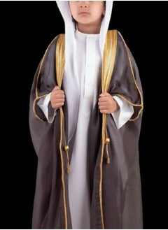 Generic Luxury Royal Bisht Mishlah (90cm) Luxury Royal Bisht Mishlah in black, luxurious gold embroidery, different sizes for newborns, children, boys, youth, suitable as a gift, gifts for children and boys, black Mishlah, black Bisht  - Image 3