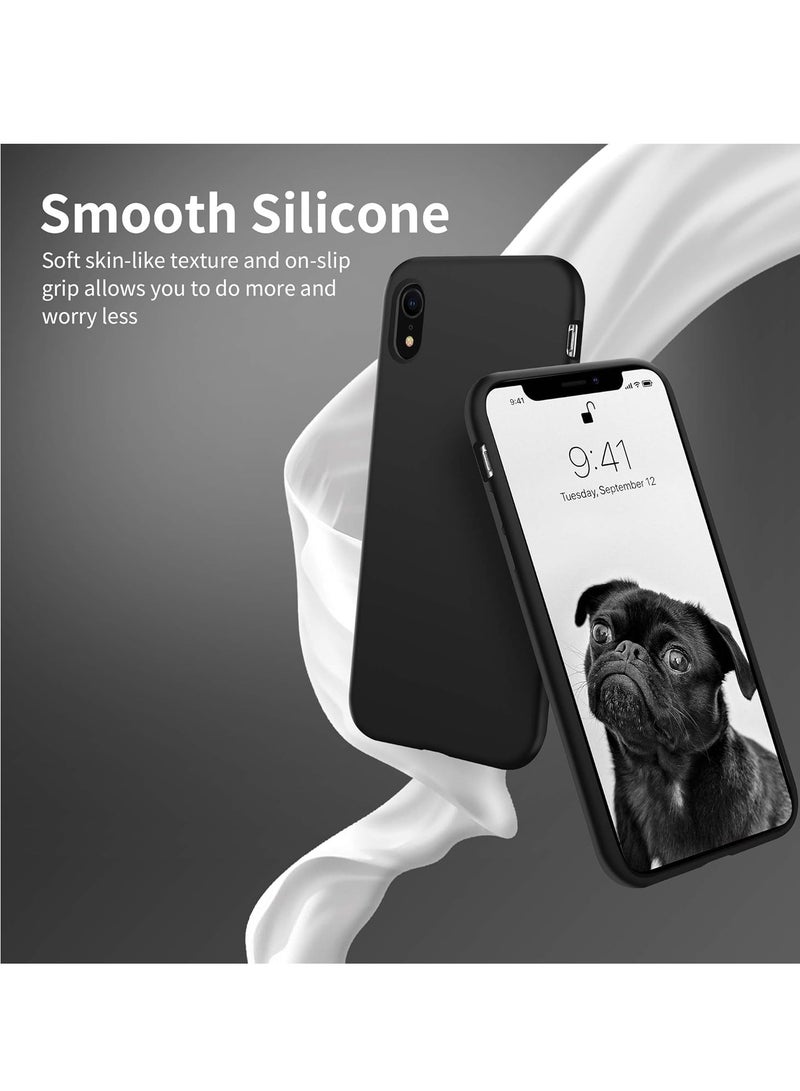 MIGOFAST Liquid Silicone Gel Cover with Full Body Protection Anti-Scratch Shockproof Case Compatible with iPhone XR - Image 3