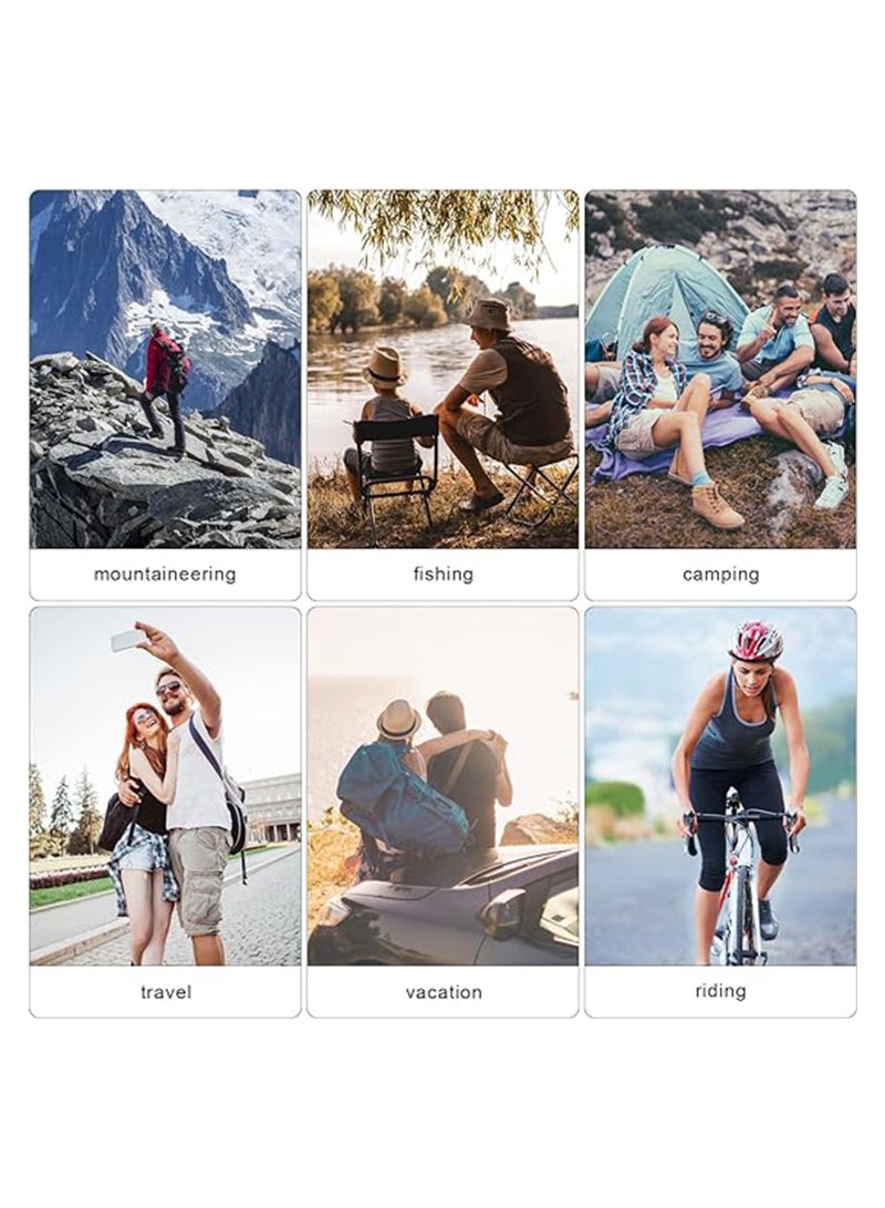 SYOSI 2 Pcs Ultra Lightweight Backpack, Small Foldable Hiking Rucksack, Durable Lightweight Packable Backpack, Storage Bag Multi-Functional Daypack for Outdoor Sport Travelling Walking Hiking Camping - Image 3