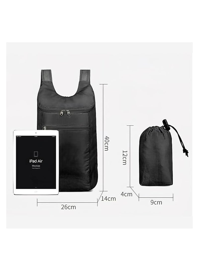 SYOSI 2 Pcs Ultra Lightweight Backpack, Small Foldable Hiking Rucksack, Durable Lightweight Packable Backpack, Storage Bag Multi-Functional Daypack for Outdoor Sport Travelling Walking Hiking Camping - Image 5