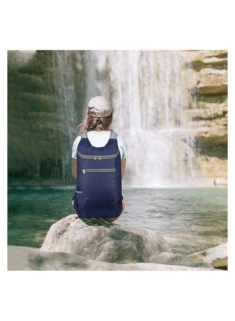 SYOSI 2 Pcs Ultra Lightweight Backpack, Small Foldable Hiking Rucksack, Durable Lightweight Packable Backpack, Storage Bag Multi-Functional Daypack for Outdoor Sport Travelling Walking Hiking Camping - Image 2