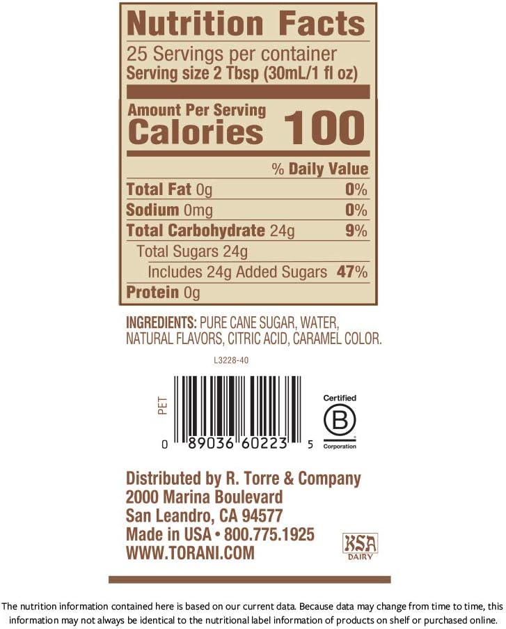 Torani Puremade Pumpkin Spice Syrup - 750 ML Bottle - Image 2