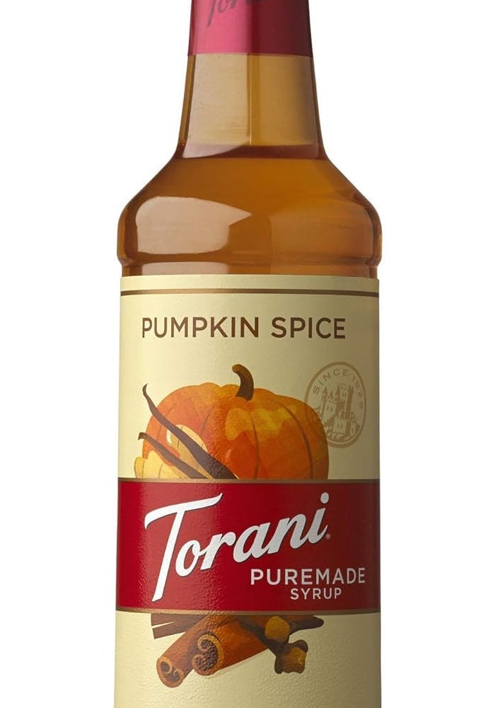 Torani Puremade Pumpkin Spice Syrup - 750 ML Bottle - Image 1