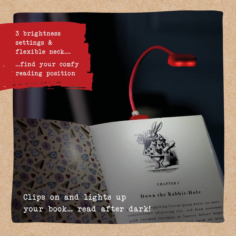 IF Book Lover's Reading Light - Alice, Red - Image 3