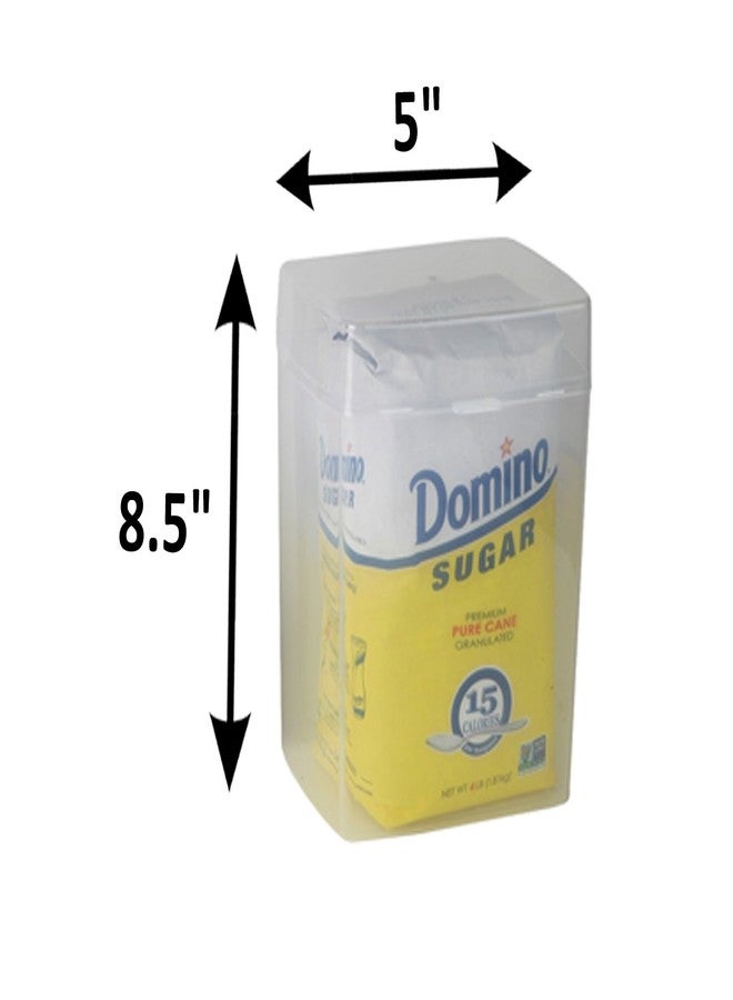 هوم-إكس مجموعة هوم-إكس مكونة من قطعتين - علبة لحفظ الطحين وعلبة لحفظ السكر - حاوية تخزين بلاستيكية - Image 2