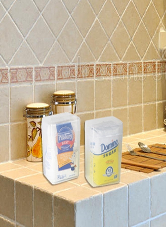 هوم-إكس مجموعة هوم-إكس مكونة من قطعتين - علبة لحفظ الطحين وعلبة لحفظ السكر - حاوية تخزين بلاستيكية - Image 5