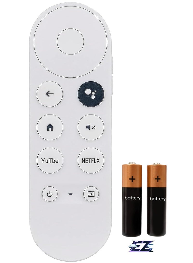 ELTRAZONE Replacement Voice Search Remote Control Compatible with Google Chromecast 4K Streaming Media Player Snow GA01919REM GA01919-US GA01920-US GA01923-US GA03131-US Remote Control Only with battery - Image 1