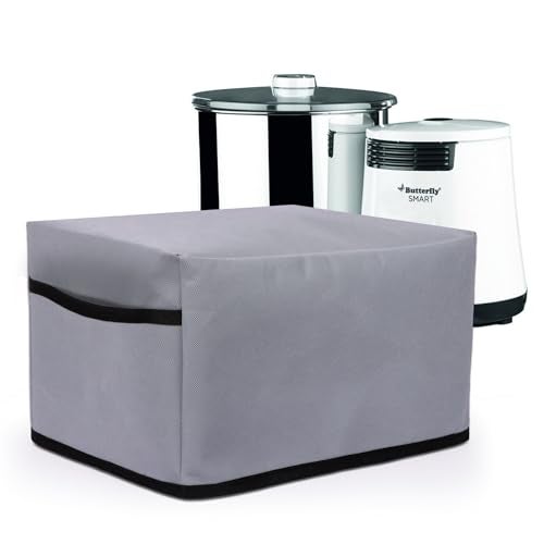 Cranique Dust Proof Water-Resistant Wet Grinder Cover for Table Top 2 Litre Butterfly Smart | Butterfly Rhino | Butterfly Hippo - Grey - Image 1