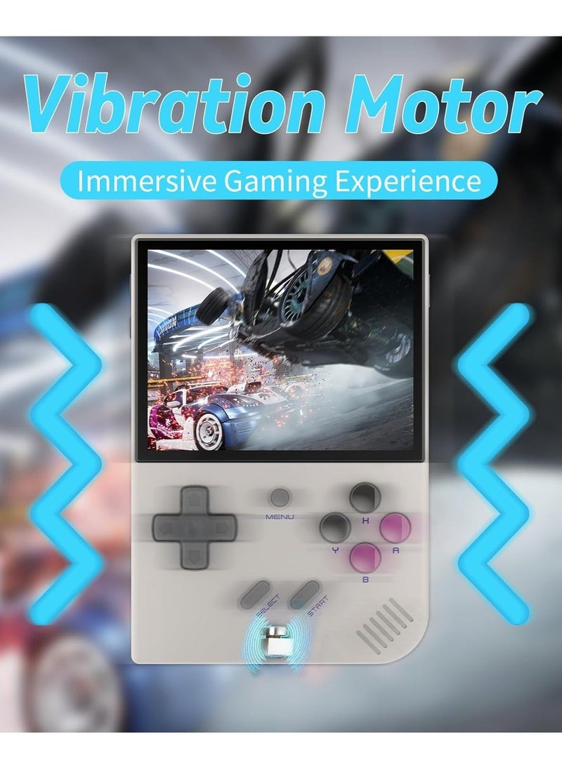 ANBERNIC  RG35XX Plus Linux Handheld Game Console, 3.5'' IPS Screen, Pre-Loaded 6900 Games, 3300mAh Battery, Supports 5G WiFi Bluetooth HDMI and TV Output (64GB, Grey) - Image 4