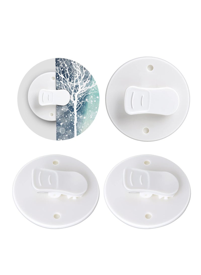 إكسفور مجموعة من 10 مشابك ستائر الحمام، مشابك ستائر الحمام ذاتية اللصق، مشبك وزن ستائر الحمام ذاتية اللصق، لتعليق الدش في العربات والديكور المنزلي الداخلي والخارجي - Image 2