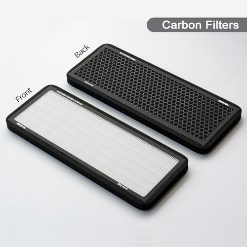 SEZFOM Front Trunk Hepa Filters Kit for Tesla Model Y(2022-2026) with Activated Carbon,4-pack Dual Layer Air Filter Replacement Includes 2 HEPA Filter 2 Carbon Filter - Image 5