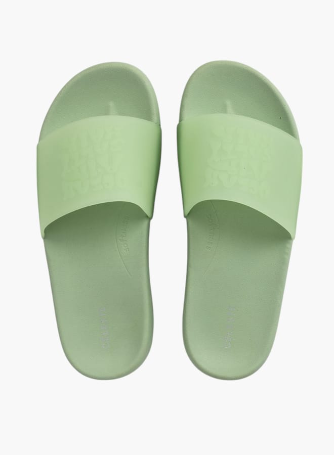 Celeste Womens Solid Slip-On Slides - Image 3