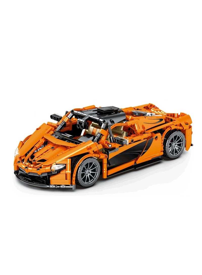 Sembo 8602 - Sport 919 car building blocks - 950 pcs - Orange - Image 1