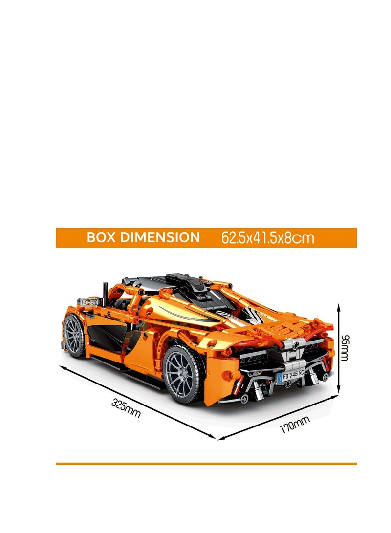 Sembo 8602 - Sport 919 car building blocks - 950 pcs - Orange - Image 2