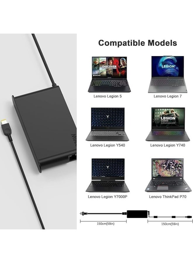 New Slim 20V 11.5A 230W Legion 5 Charger Fit for Lenovo Legion 5 7 Y540 Y545 Y730 Y740 Y900 Y910 Y7000 Lenovo Thinkpad P51 P52 P53 P71 P72 P73 ADL230NLC3A ADL230NDC3A 01FR046 01FR044 AC Adapter - Image 3