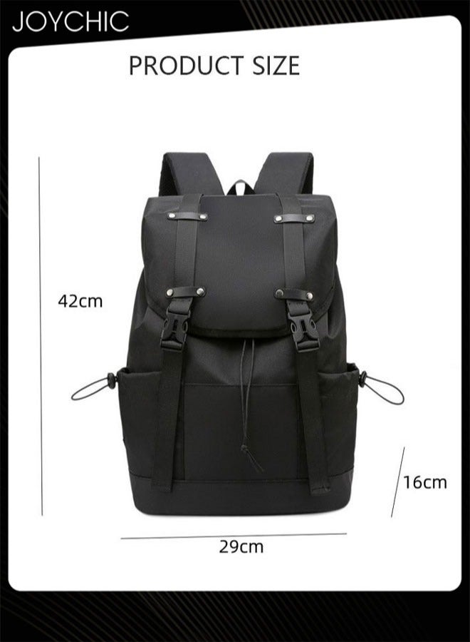 Joychic Casual Large Capacity Laptop Backpack Business Durable Computer Backpack Water Resistant College School Bag  for Men  Women Outdoor Travel Office Fits 15.6 Inch Black - Image 5