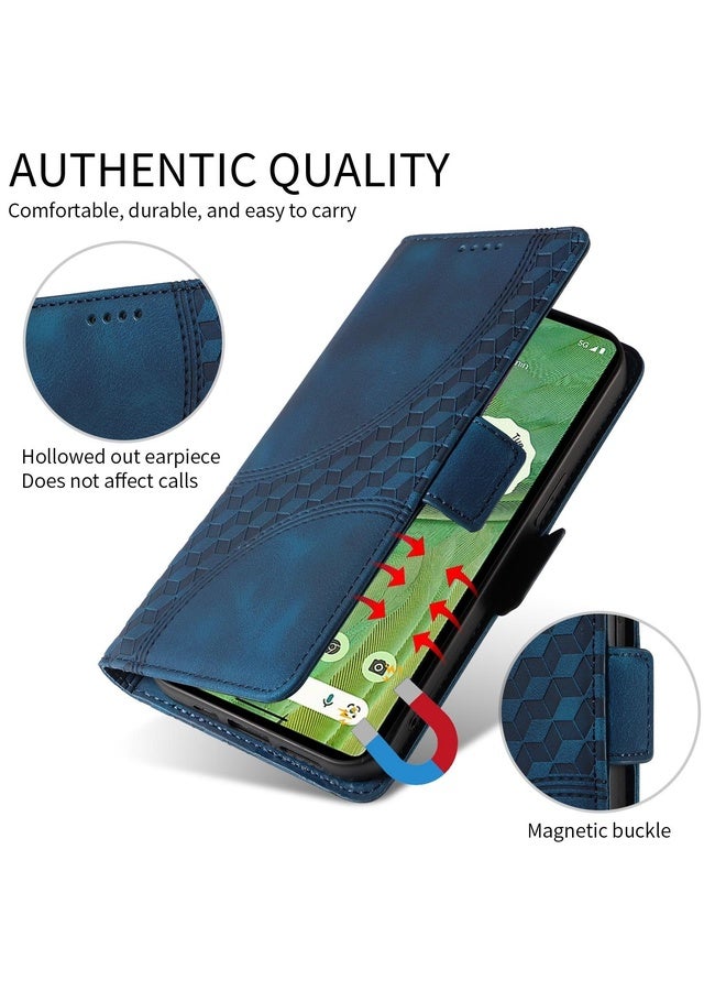 Case Cover For OPPO A98 / F23 5G / A1 5G Embossed Rhombus Starry Leather Phone Case(Blue)