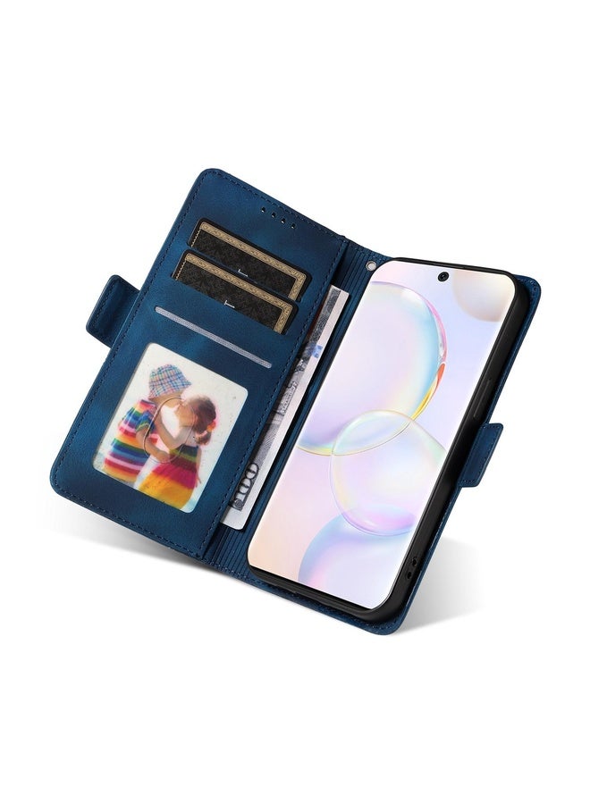 Case Cover For OPPO A98 / F23 5G / A1 5G Embossed Rhombus Starry Leather Phone Case(Blue)