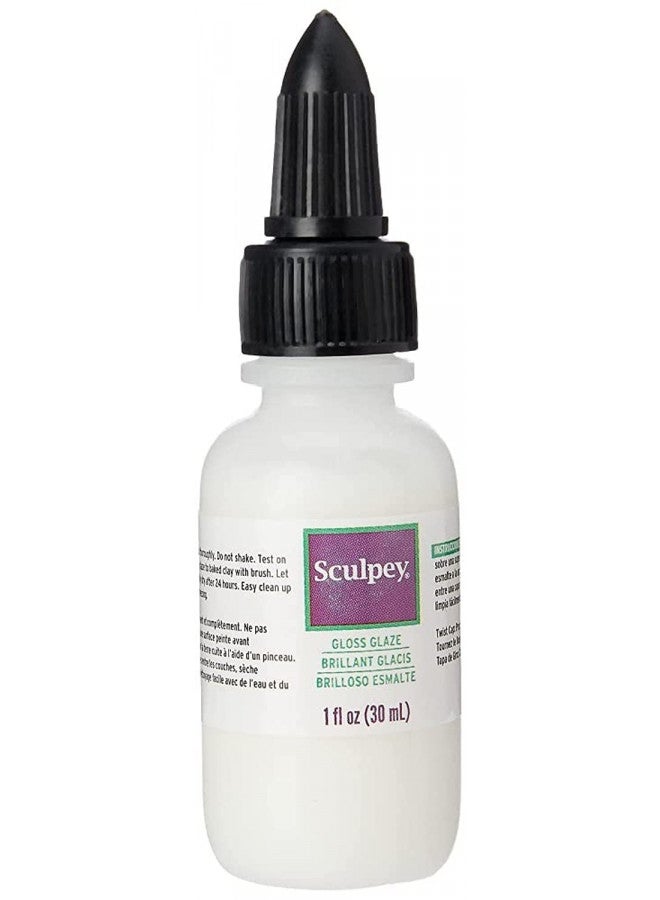 Polyform Sculpey® Gloss Glaze, Non Toxic, 1 fl oz. bottle with precise flow twist cap. Will add a glossy finish to your baked polymer oven-bake clay creations!  - Image 2