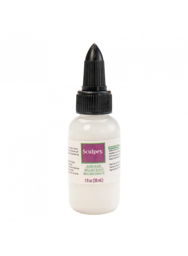 Polyform Sculpey® Gloss Glaze, Non Toxic, 1 fl oz. bottle with precise flow twist cap. Will add a glossy finish to your baked polymer oven-bake clay creations!  - Image 3