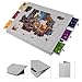 Lavievert 2000 Piece Tilting Foldable Puzzle Table with 2in1 Designed Stand Cover Lightweight Felt Puzzle Plateau with 6 Colored Drawers Portable Jigsaw Puzzle Board for Adults Light Gray - Image 3