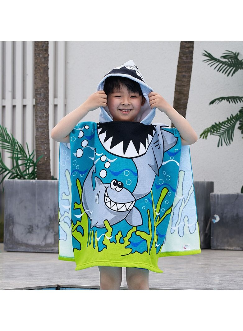 Loquat With Hood Coral Fleece Cloaks Bath Towel