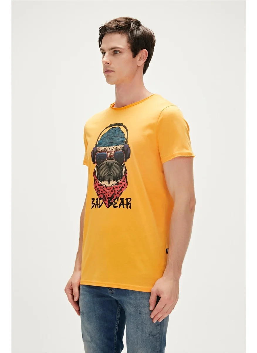 Bad Bear RECKLESS T-SHIRT Yellow Men's T-Shirt 23.01.07.010-C25