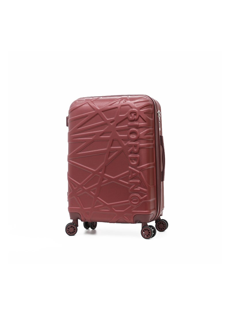 GIORDANO مجموعة حقائب سفر صلبة مكونة من 3 قطع، لون عنابي (S-20&quot;، M-24&quot;، L-28&quot;)  - Image 2